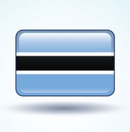 Flag of Botswana vector illustration N2