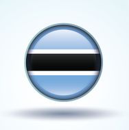 Flag of Botswana vector illustration N3