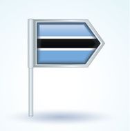 Flag of Botswana vector illustration N4