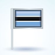 Flag of Botswana vector illustration N5