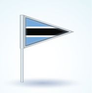 Flag of Botswana vector illustration N6