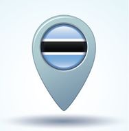 Flag of Botswana vector illustration N8