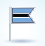 Flag of Botswana vector illustration N9