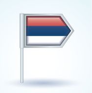 Flag of Serbia vector illustration N2