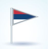 Flag of Serbia vector illustration N5