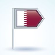 Flag of Qatar vector illustration N2