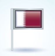 Flag of Qatar vector illustration N3
