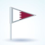 Flag of Qatar vector illustration N4