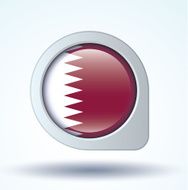 Flag of Qatar vector illustration N8