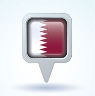 Flag of Qatar vector illustration N9