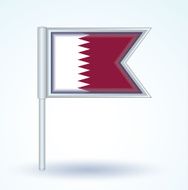 Flag of Qatar vector illustration N10
