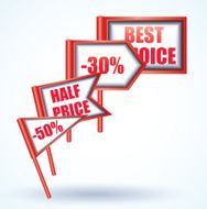 Sale Tags Vector Illustration N8