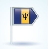 Flag of Barbados vector illustration N2