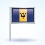 Flag of Barbados vector illustration N3