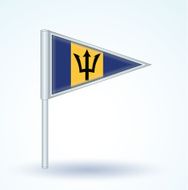 Flag of Barbados vector illustration N5