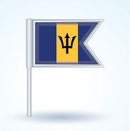 Flag of Barbados vector illustration N8