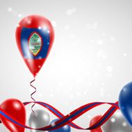 Flag of Guam on balloon