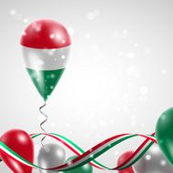 Flag of Hungary on balloon