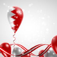Flag of Bahrain on balloon