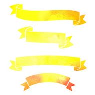 vector watercolor colorful ribbons banners N3