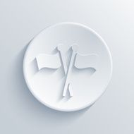 Vector modern flags light circle icon