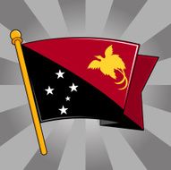Flag of Papua New Guinea N7