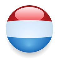 World Flag Button Luxembourg