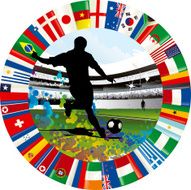 Soccer world cup emblem