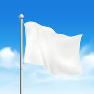 Blank white flag N3