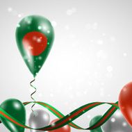 Flag of Bangladesh on balloon