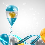 Flag of Argentina on balloon N2