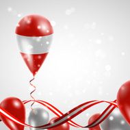 flag of Austria on balloon