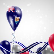 Anguilla flag on balloon