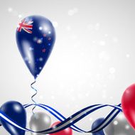 New Zealand flag on balloon