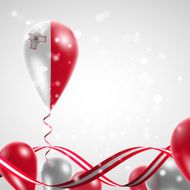 Flag of Malta on balloon