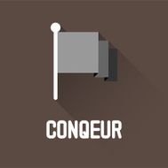 Flag Vector illustration Conquer concept