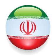 World Flag Button Iran