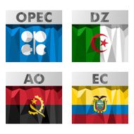 OPEC countries flags N2