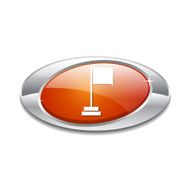 Flag Sign Orange Vector Icon Button