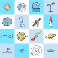 Astronomy icons