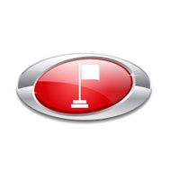 Flag Sign Red Vector Icon Button N2