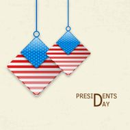 Beautiful hanging for American Presidents Day