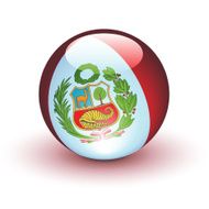 Peru Flag Sphere