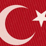 Turkish flag symbol