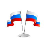 Russian vector table flag
