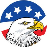 American Eagle with Stars