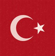Turkish flag grunge