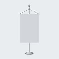 Stand with a piece of paper for text