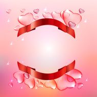Banner hearts background N3