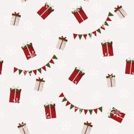Christmas festive seamless pattern